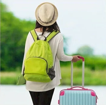 Leisure Outdoor Sports Backpack, Foldable Backpack, Waterproof and Portable Skin Bag, Men's and Women's Hiking Travel Bag