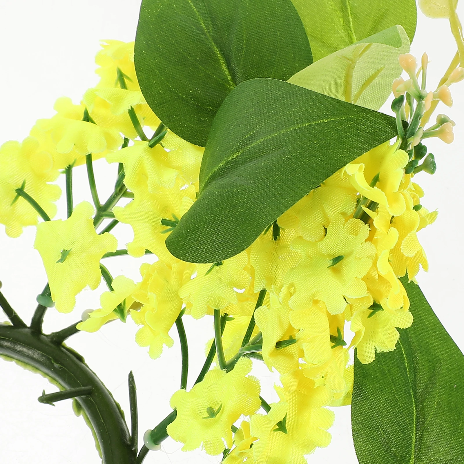 

1pc Artificial Flowers Wreath Yellow Small Garland Decoration Home Floral Pillar Christmas Wedding Valentines Day Decor