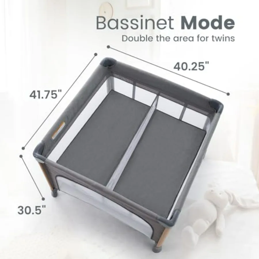 Culla portatile per bambini con design pieghevole per viaggi e uso domestico Box leggero e facile da montare per neonati e I