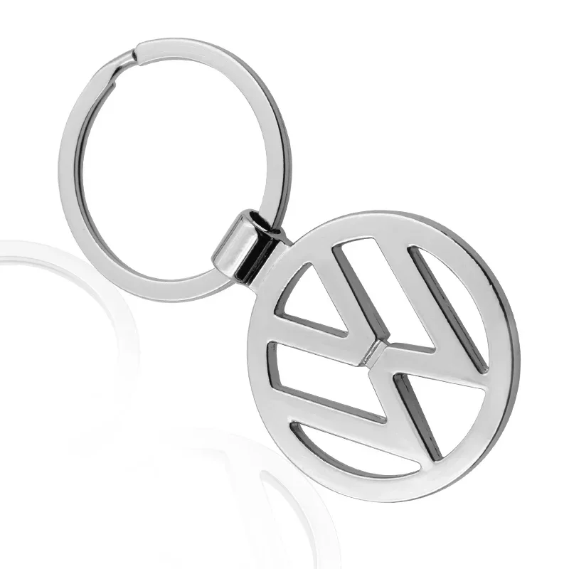 Car Styling logo label keychain Accessories  For Volkswagen VW Polo Golf Passat Tiguan Beetle Caddy T5 Up Eos Skoda Octavia Seat