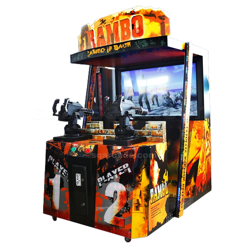 Rambo gun shooting simulator, máquina de Juego arcade que funciona con monedas, LCD, 55 pulgadas, a la venta