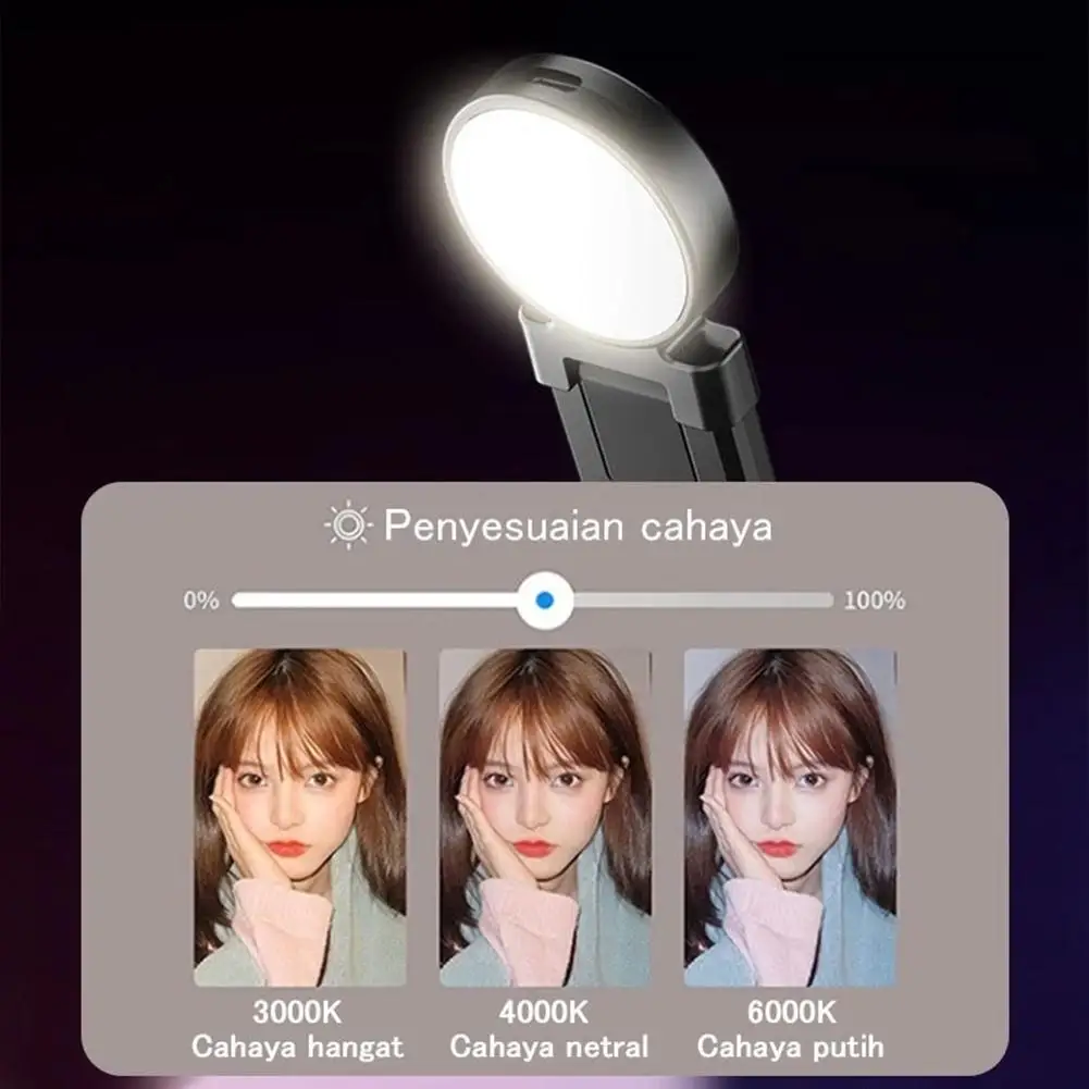 Rotatable Mirror Fill Light Mini Poratble Multi-function Tavel Mirror Fill Folding Light Dressing Selfie Tools Stand Adjust E6S9