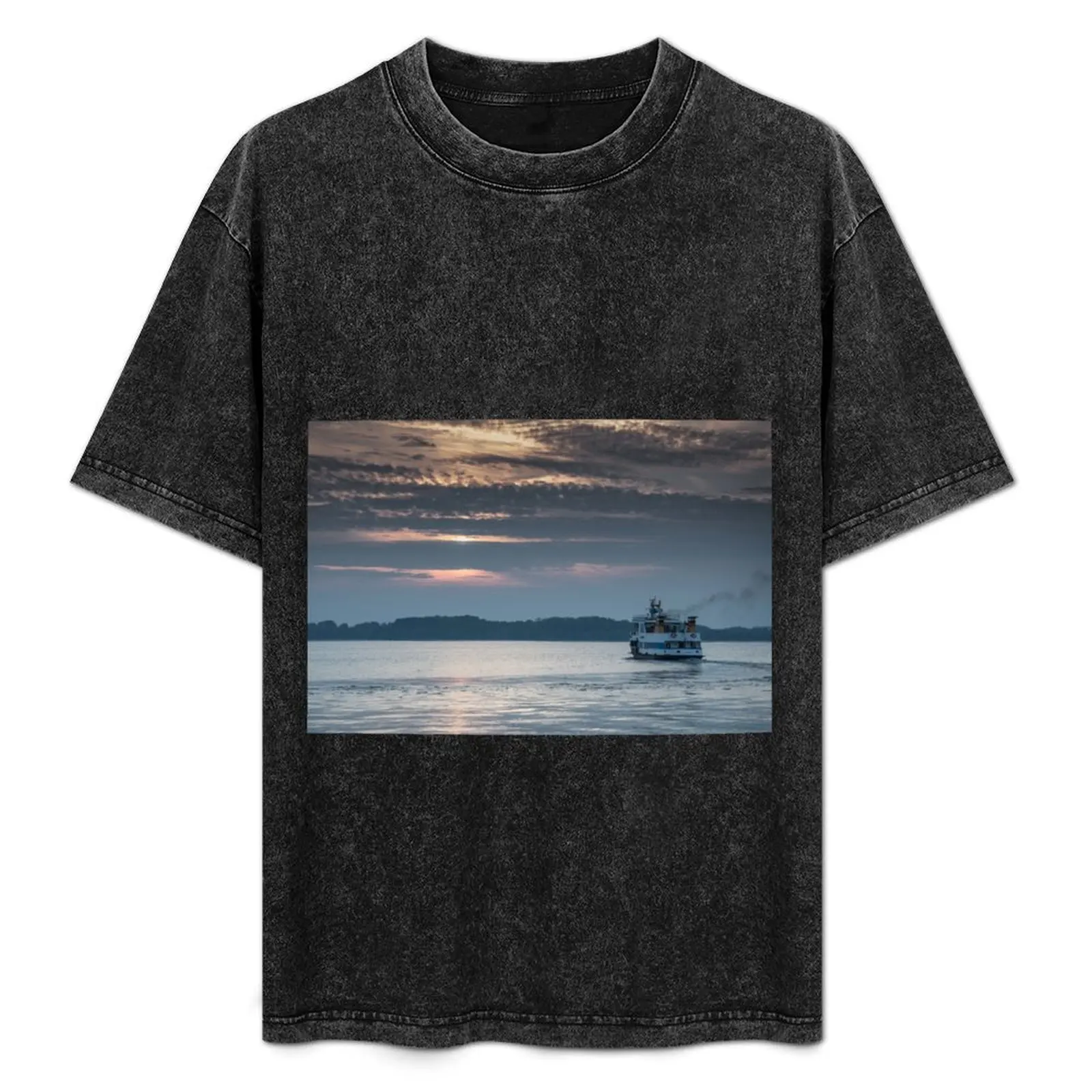 Camiseta Delivery Steamer on the Kiel Fjord, camiseta de talla grande para uso diario