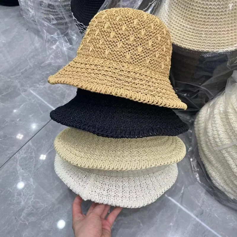 24South Korea Dongdaemun Spring and Summer New Fashion Pattern Leisure Basin Hat Bucket Hat Sunshade Hat Bucket H