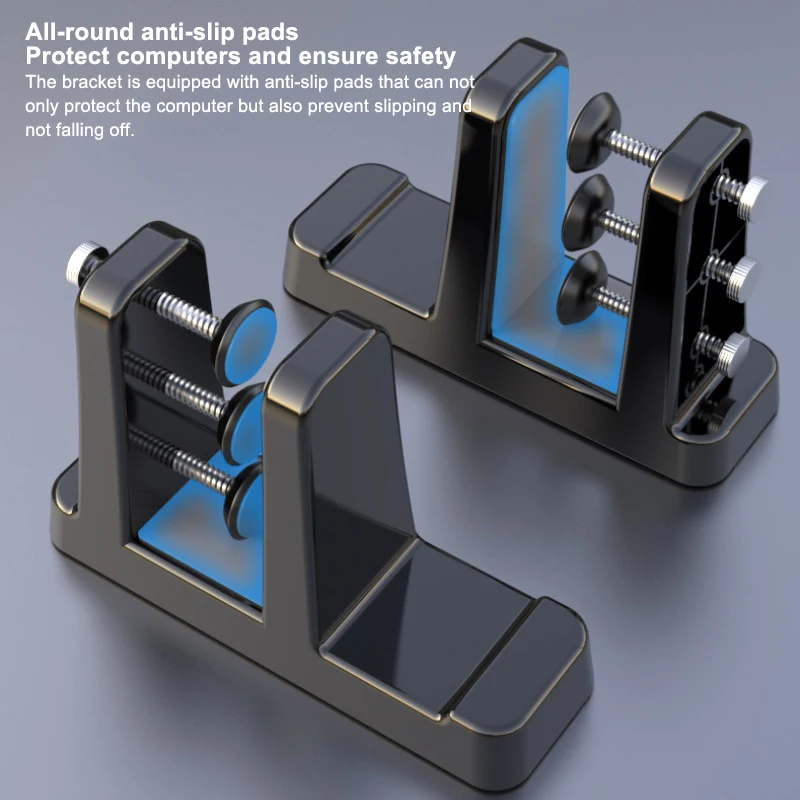 2PCS Universal Vertical Laptop Stand For MacBook Pro Portable Notebook Holder Heat Dissipation Non-slip Laptop Support Bracket