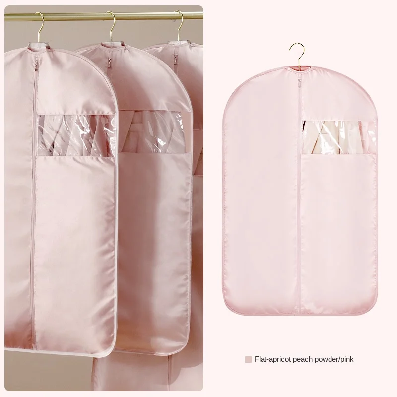 Clothes Dust Cover Hanging Clothes Bag Clothing Dust Cover Hanging Household Long Down Jacket Coat Storage Bag - view 5