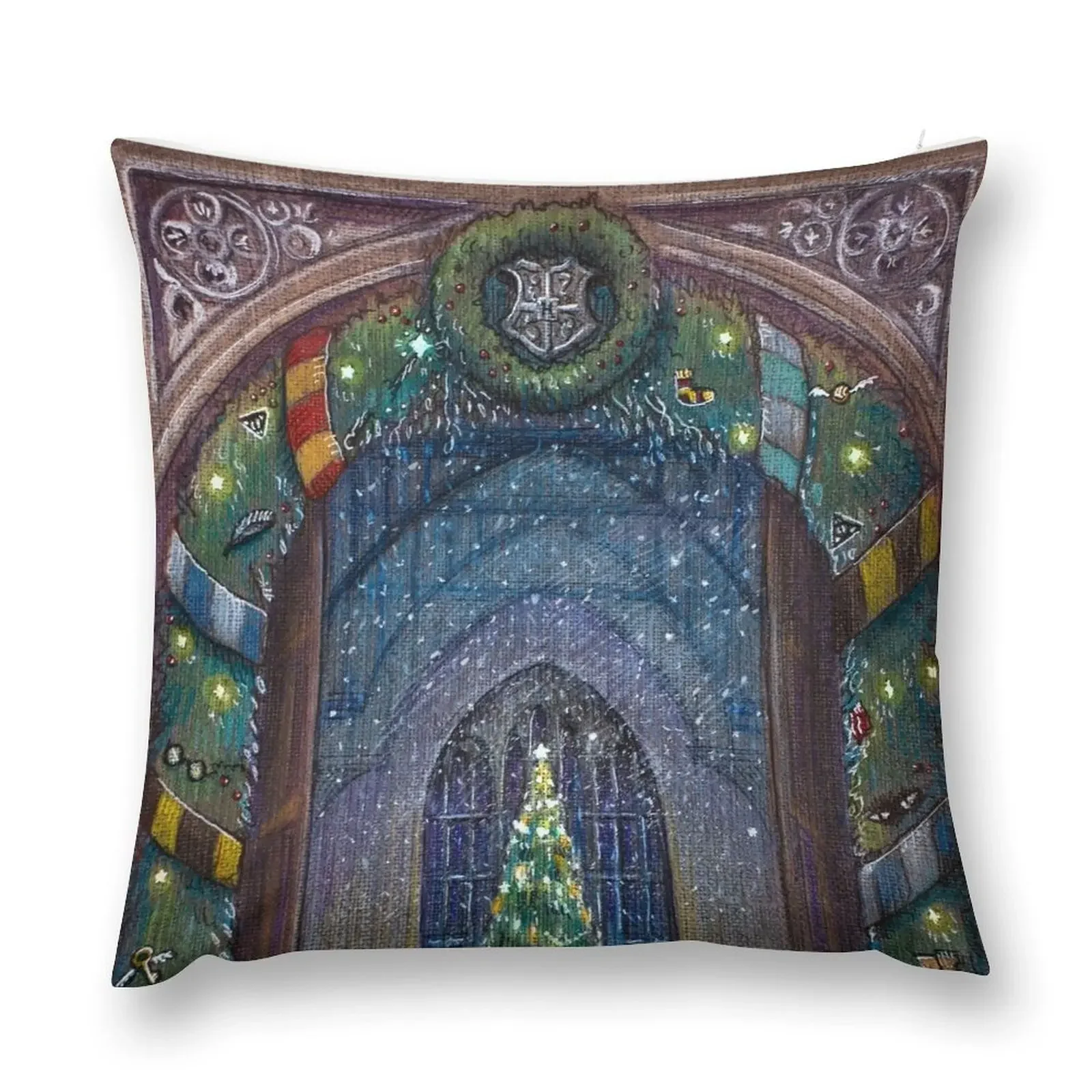 Potterhead Christmas door Throw Pillow Sofa Cushions Christmas Covers home decor items Cushions For Decorative Sofa pillow