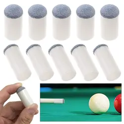 10PCS 9/10/11/12/13mm Plastic Slip-on Billiards Cue Tips Protector Pool Cue Stick Replacement Cover Billiard Snooker Accessories