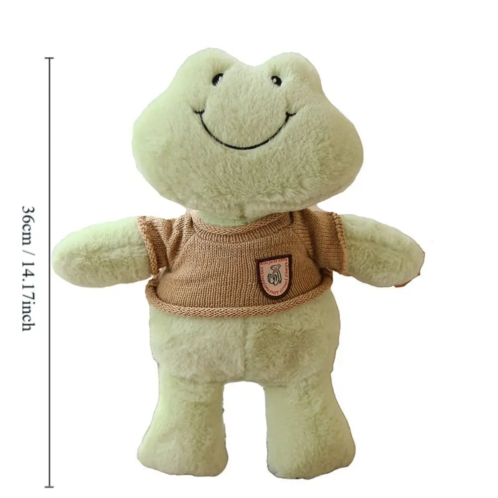 ChimCure-Jouet en peluche grenouille souriante, oreiller de couchage confortable et doux, cadeaux d'anniversaire pour enfants et adultes, AdTosDMurcia, 36cm