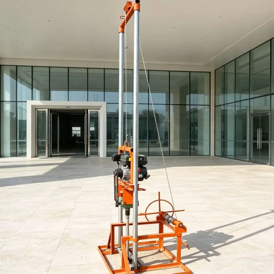 Customized Gantry‑frame Hoist‑lifting Water Well Drilling Rig, Powered Drilling Machinery for Rural Courtyard Water Supply