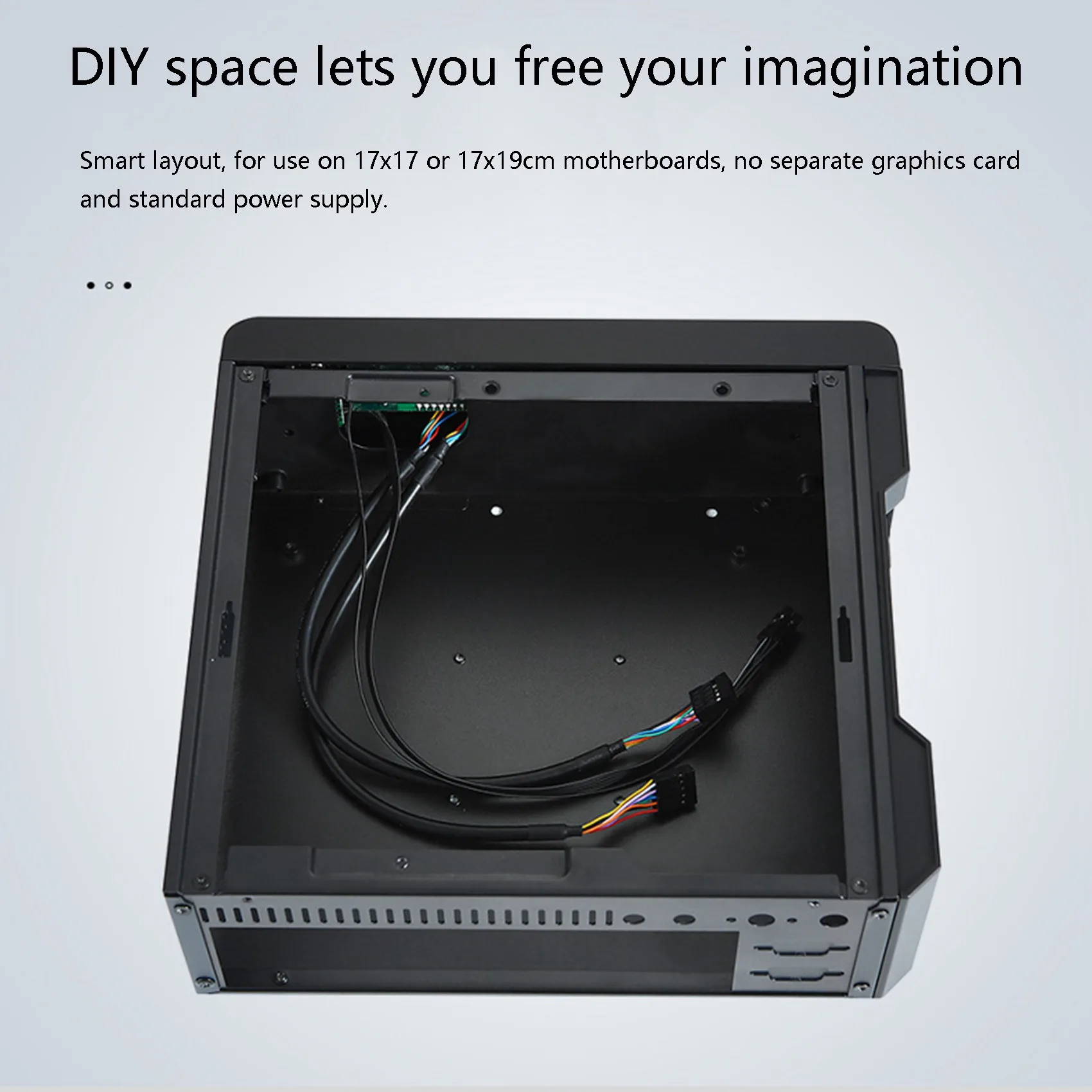 AED7-MX02 Mini ITX Computer Case HTPC Host Chassis USB2.0 ITX Enclosure Industrial Control Chassis For Office Business