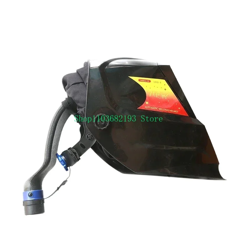 RHK Caretas Para Soldar Electronica High Quality PAPR Solar Powered Auto Darkening Air Fed Purifying Respirator Welding Helmet