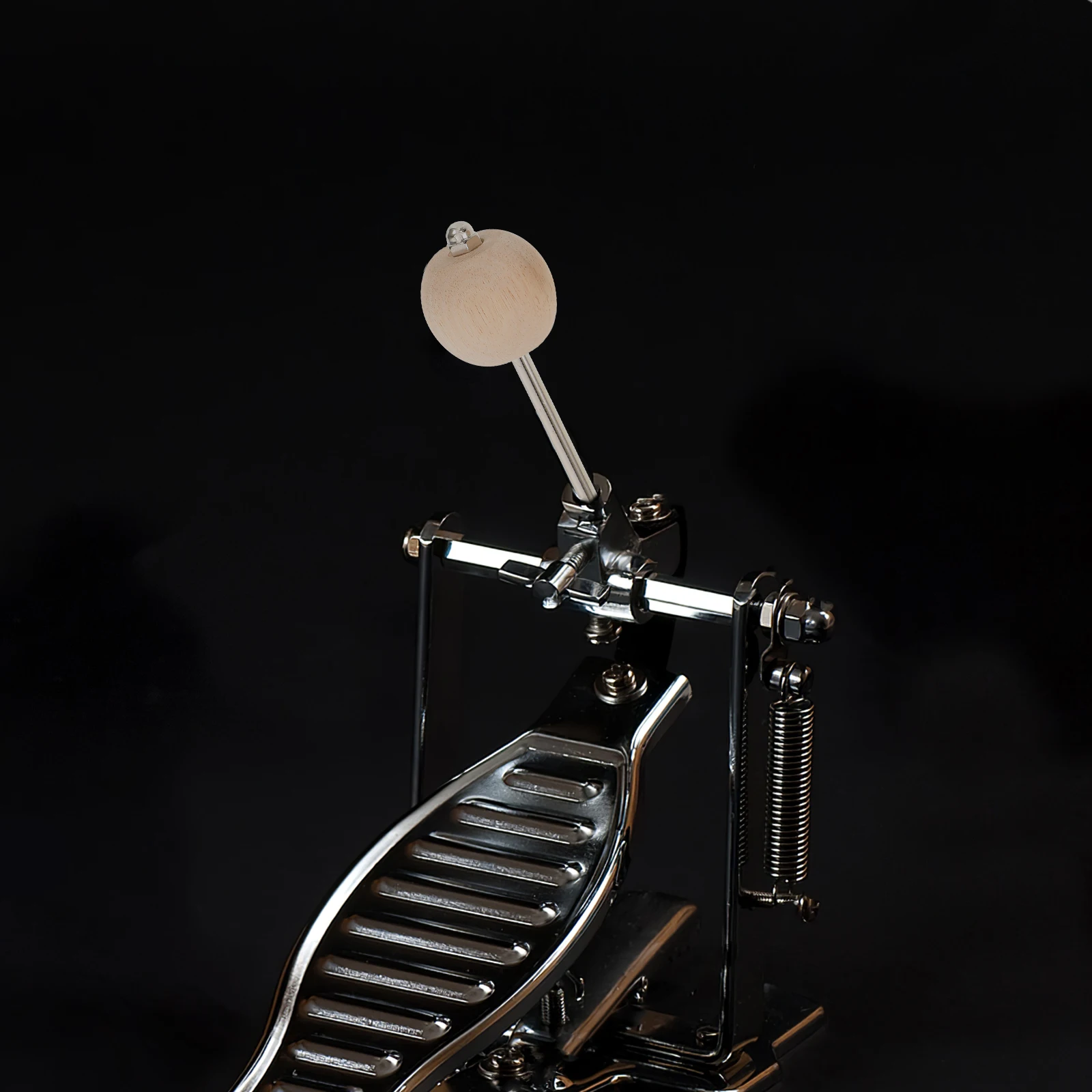 

1Pair Solid Wood Drum Pedal Beater Vintage Design Durable Construction Versatile Compatibility Bass Drum Hammer Head Replacement