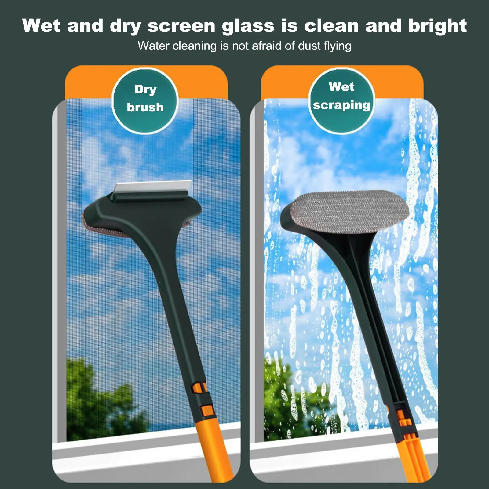 window Screen Cleaner sand dust cleaning brush No need to remove and wash Multifunctional Cleaner Window Cleaning Tools