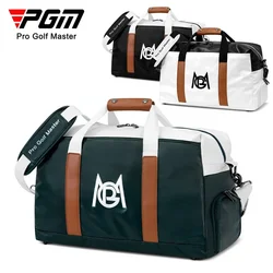 PGM Men Women Golf Clothing Bag PU Lightweight Waterproof Travel Carrying Bag Independent Shoe Bag YWB043