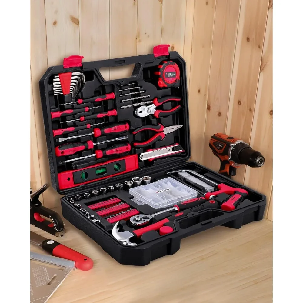 

Home Repair Tool Kit, 226 Piece General Home/Auto Repair Tool Set, General Mechanic Household Tool Set, for Homeowner, Handyman