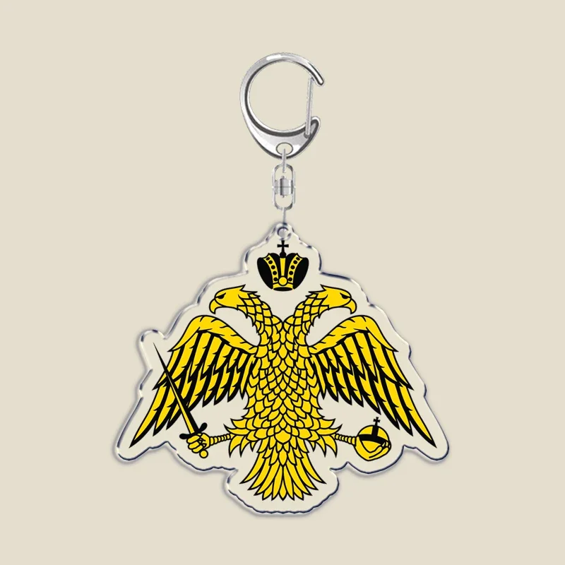 Orthodox Jesus Icon Keychain Christian God Cross Double Sided Keyring Chain Key Ring Chains for Bag Pendant Aaccessories Gift