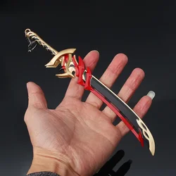 Game Impact Keychain Atataki Itto Metal Arms RedHorn Stonethresher Anime Game Metal Ornament Toy Model Key Pendant Key Chains