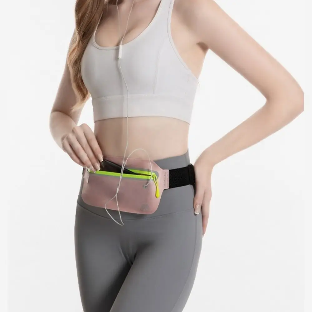 

Ultra-Thin Sport Mobile Waist Bag High Elastic Close Fitting Running Waist Bag Breathable Storage Sports Phone Bag Sports Wear