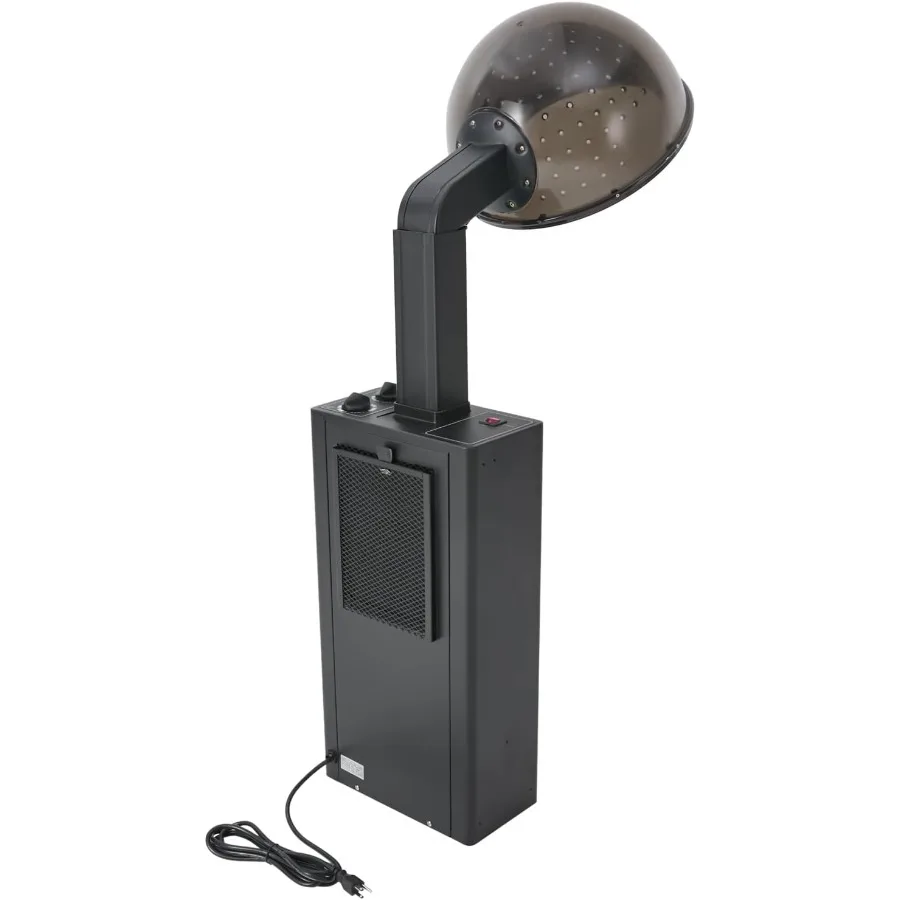 

Hooded Hair Dryer for Salon Use with Timer Black Conditioning Salon Hair Dryer Stand-Up Design Grey-6