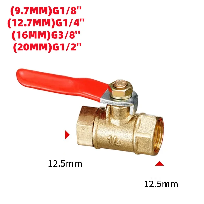 Brass Mini Shut Off Ball Valve 1/8\