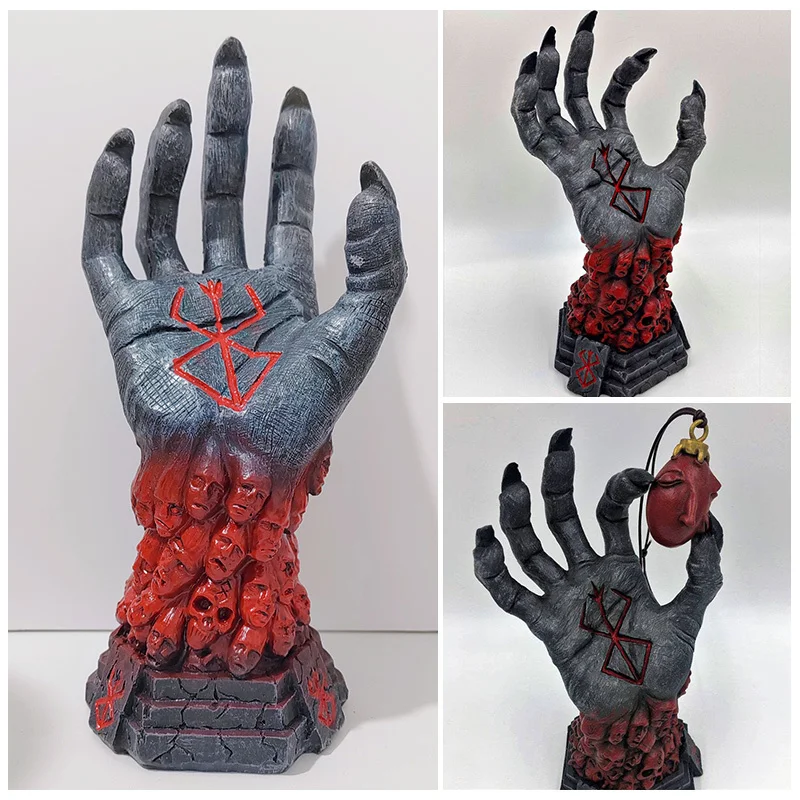 

Креативное украшение для настольной ручки на Хэллоуин, Дьявол Люка, рука Бога, меч, ветер, легенда, орнамент из смолы ручной работы, мастерство изготовления