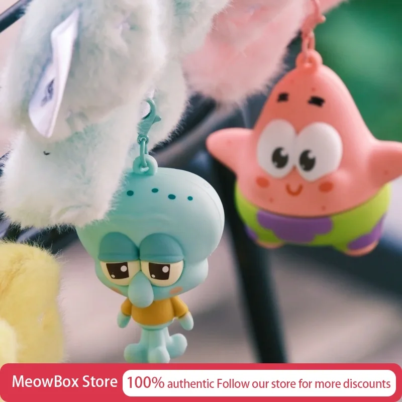 Authentique Box Surprise de la Série Aquatic Fun Bikini Bottom, Porte-clés d'aromathérapie Kawaii, Boîte Aléatoire de Figurines Anime, Boîte Surprise Miraculeuse