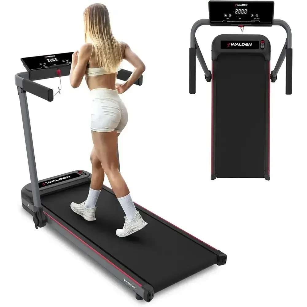 Portable Electric Treadmill with LCD Display - Up to 6.2 mph Speed Adjustment