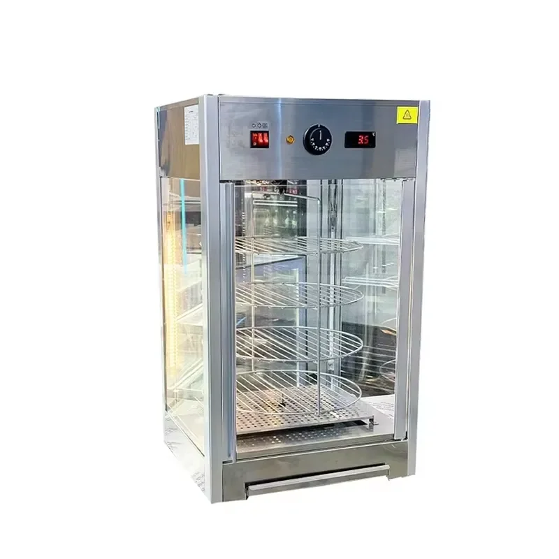 Commercial Warming Display Rotating Insulation Cabinet Chicken Showcase Food Warmer Cabinet for Catering Hot Sale