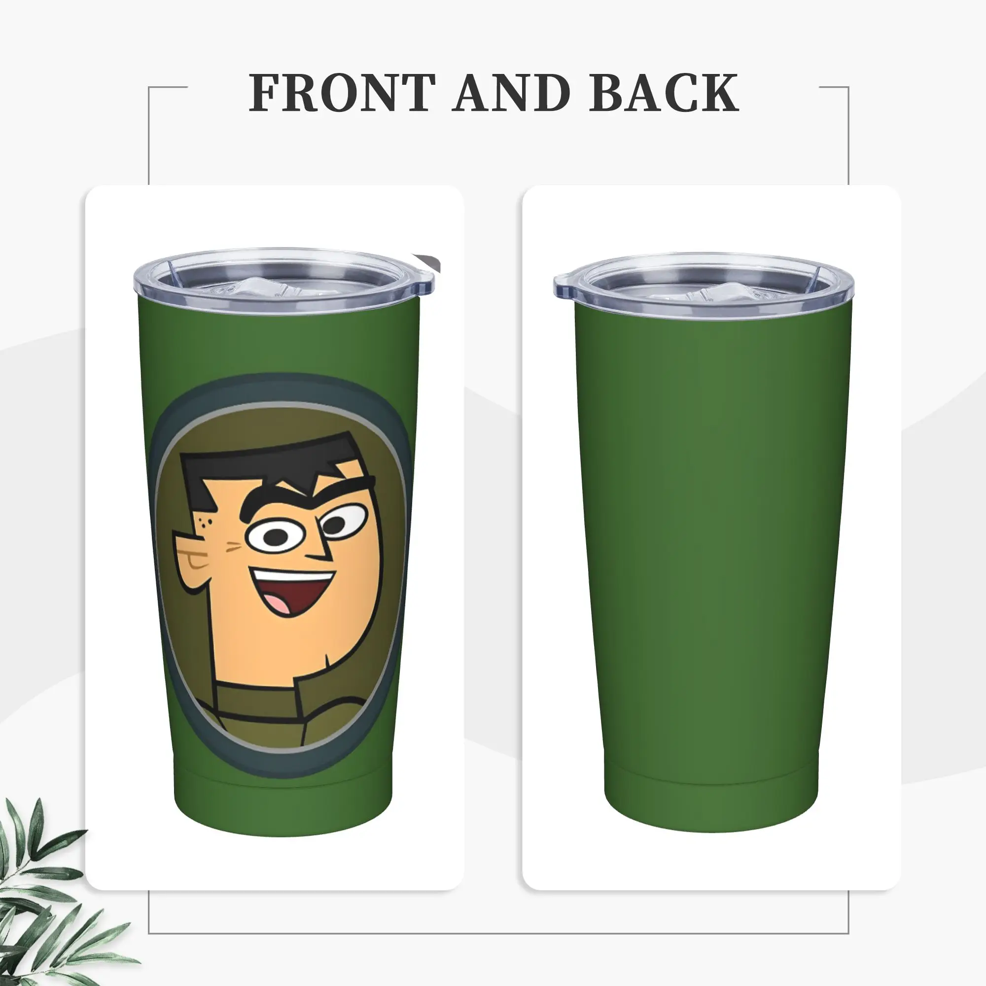 Totals Dramas Revenges Of The Island Brick Insulated Tumbler with Straws Lid  Vacuum Coffee Mugs Outdoor Car Bottle Cup, 20oz
