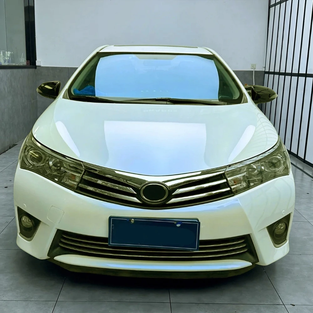

Car Sticker Platinum White to Blue Wrap Film Color Change Vinyl Film PET Bubble Free Wrapping Decals PVC Car Sticker Accessories