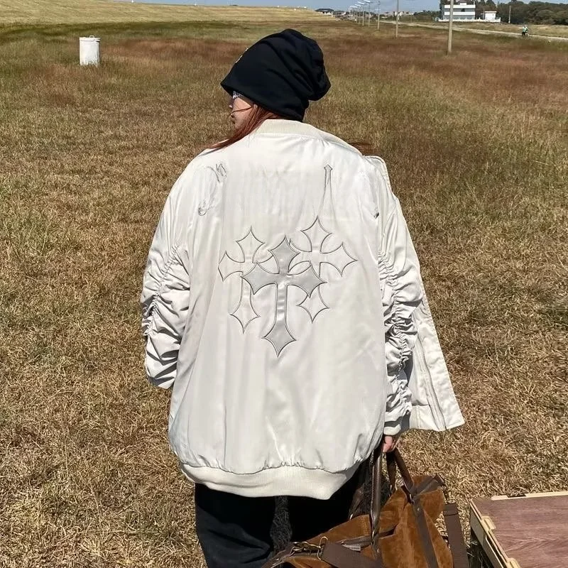 

Мужская тонкая свободная куртка оверсайз в стиле американского Западного побережья для весны и осени, повседневная верхняя одежда больших размеров с длинными рукавами