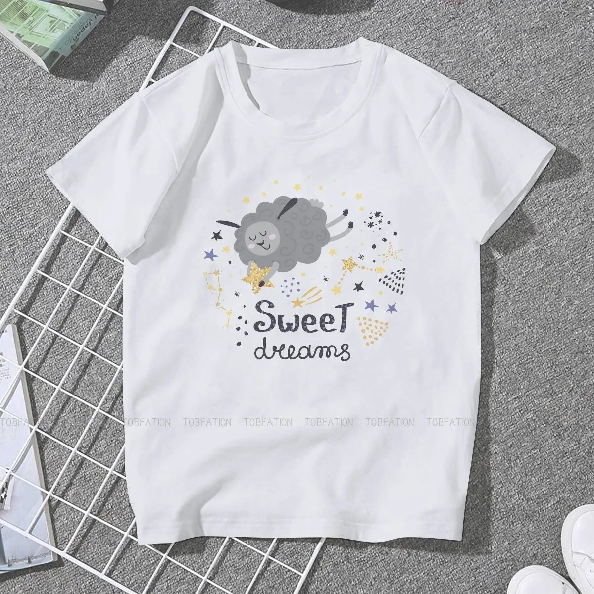 Sweet Dreams Graphic TShirt  Good Little Sheep Printing Leisure T Shirt Female Tee Unique Gift Idea