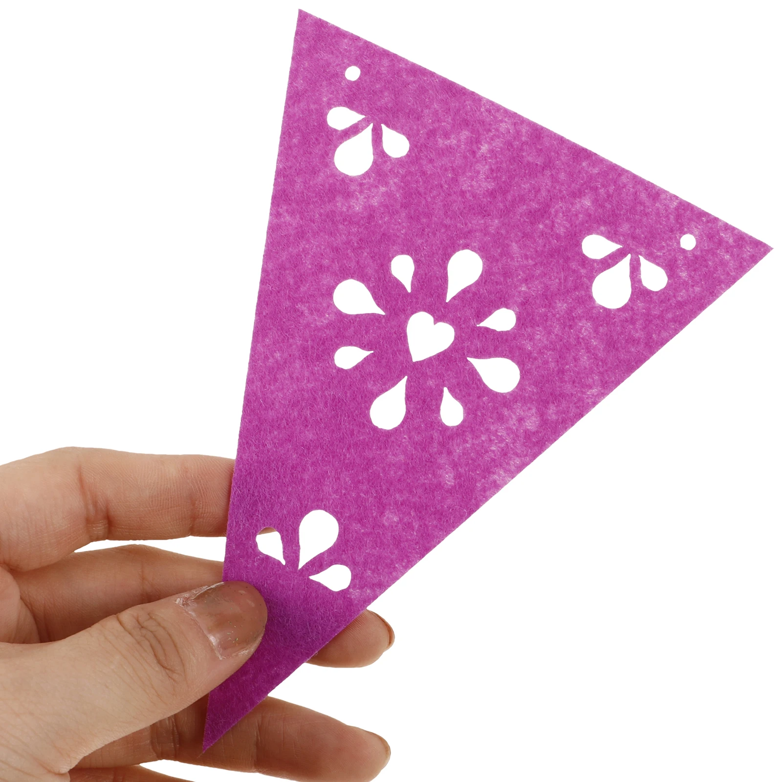 

1 Set Triangle Flags Mexican Fiesta Party Banner Felt Decoration For Birthday Wedding Festival Day Of The Dead Picado Banners