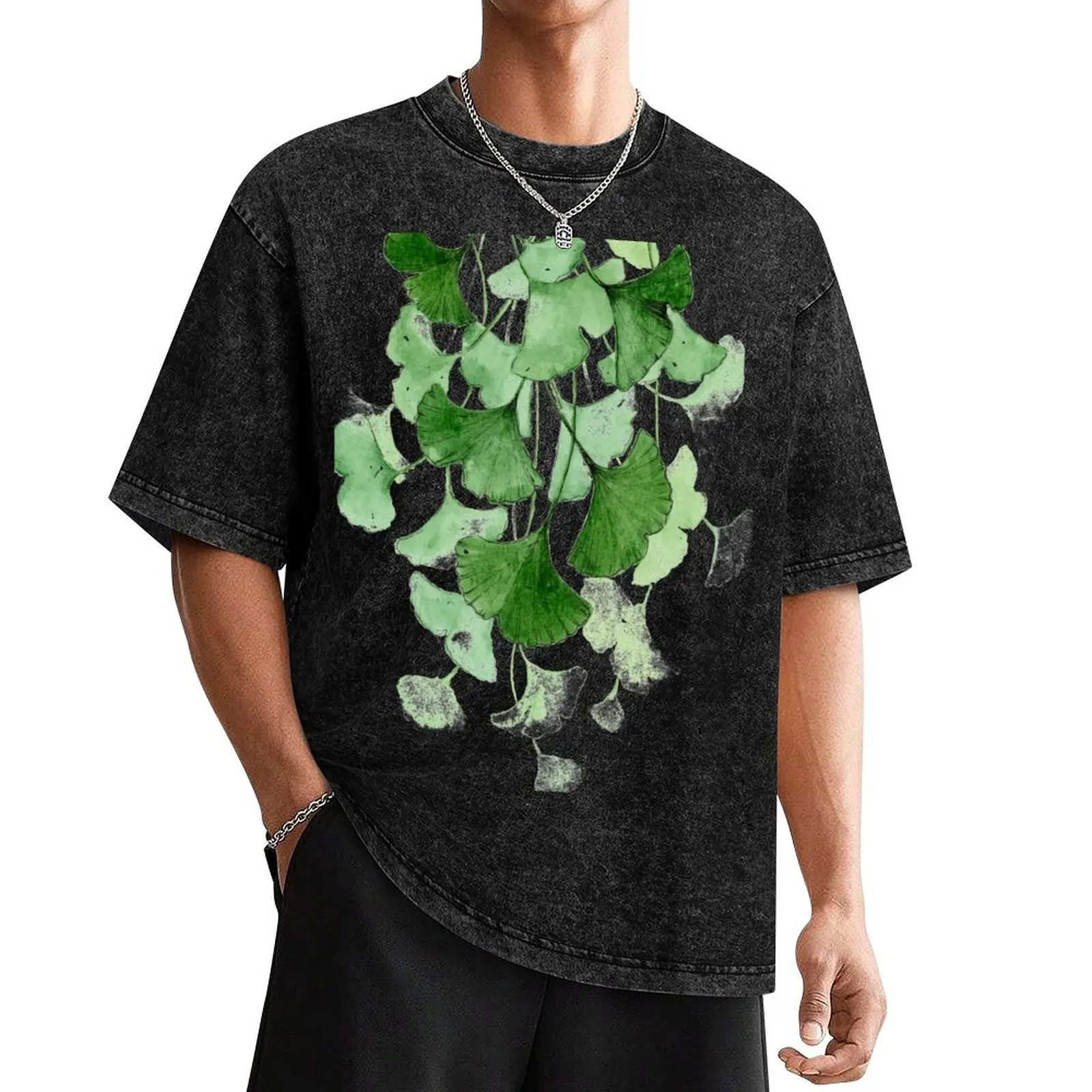 Ginkgo biloba (Maidenhair tree) T-Shirt vintage clothes valentines boutique clothes oversized graphic tee mens designer t shirt