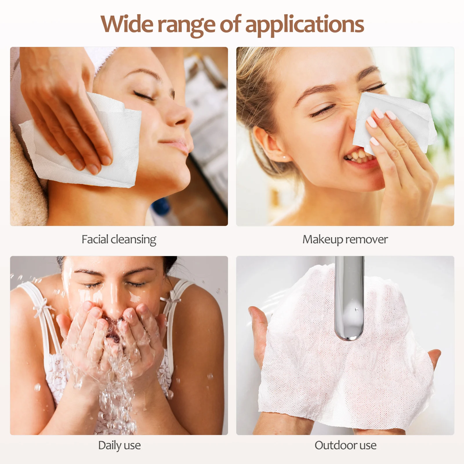 

100pcs Disposable Compressed Towel Tablets Mini Cotton Towels Portable Lightweight For Travel Outdoor Sports Picnic Face Hand