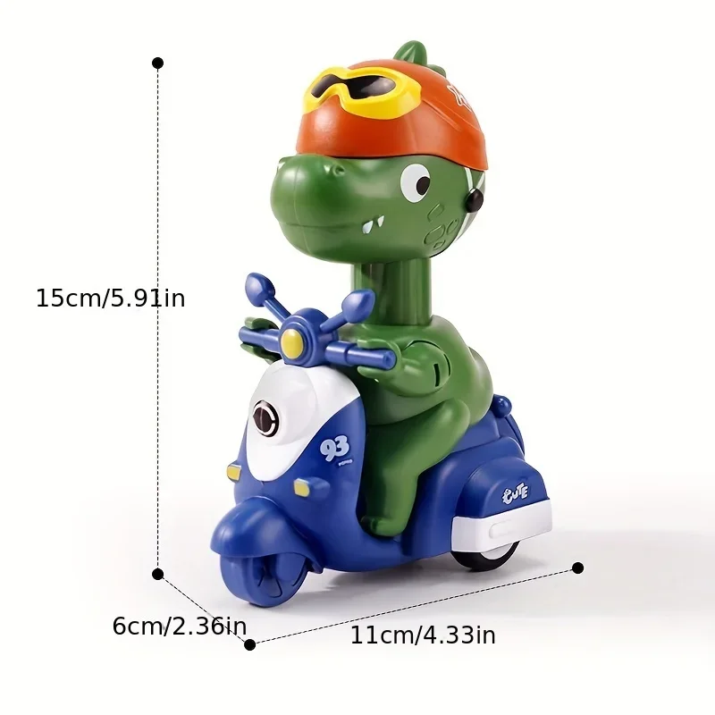 1szt Baby Dinosaur Boomerang Learning To Crawl Toy, Fun Party Favors, Classroom Prizes for Boys and Girls, Inertia Clockwork Toy