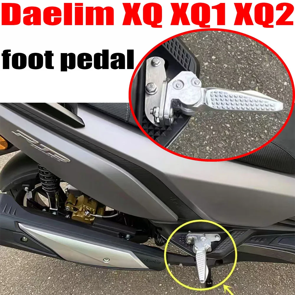 Para Daelim XQ 125 / XQ1 125 / XQ2 250 apoyapiés traseros para pasajero de motocicleta estribos