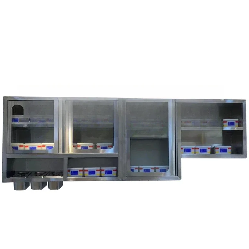 Wall-mounted locker Hanging cabinet Multi-layer storage cabinet with cabinet door Commercial restaurant Restaurant School
