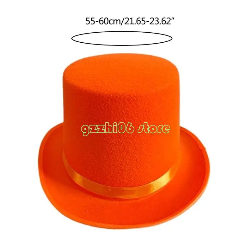 T5UF المراهقين/الكبار حفلة موسيقية رسمية ديربي قبعة طفل مضحك اللباس الهذيان قبعة الساحر قبعة #6