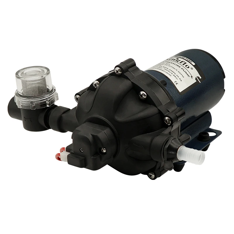 12V 20.8LPM High Pressure RV Marine Diaphragm Water Pump 70PSI/4.82BAR Booster Pump Electric OEM