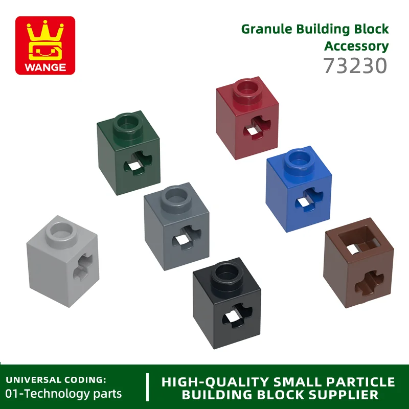 

20Pcs/lot 73230 1x1 with Axle Hole Building Blocks Moc Accessories Compatible with Brick Toys Children Gift Box