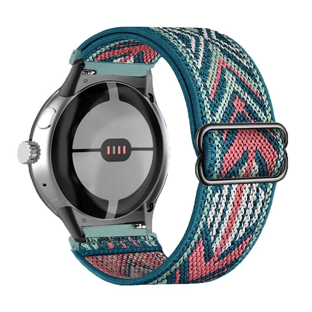 Bohemia Band For Google Pixel watch Strap Smartwatch Accessories Scrunchie Nylon Loop Bracelet Correa Pixel watch Active Strap