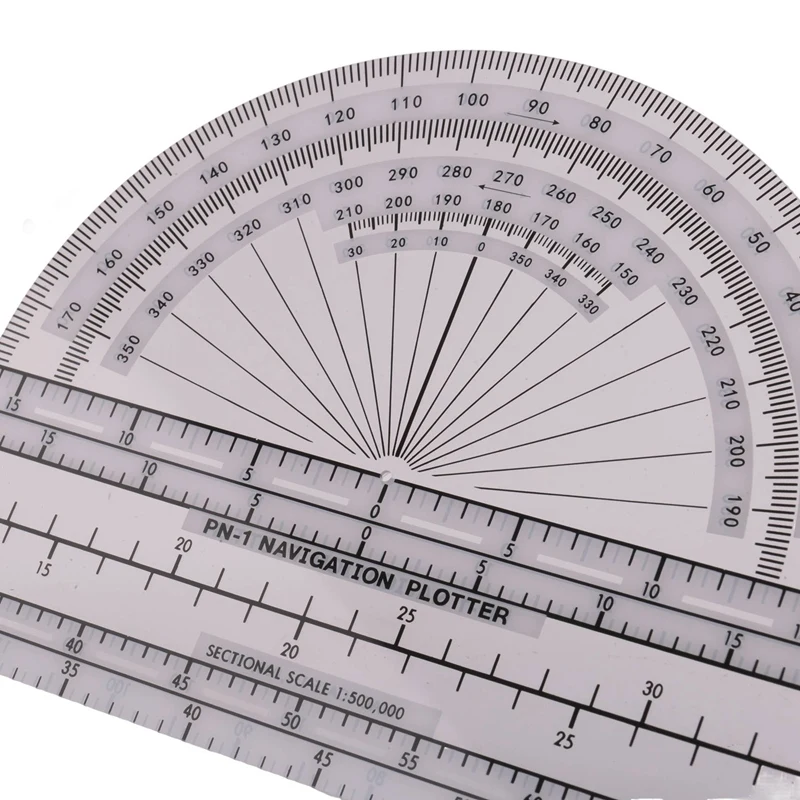 Plastic Flight Plotter Premier Fixed Plotter With Waccharts, Flight Planning Routes Tools For Pilots, For Students