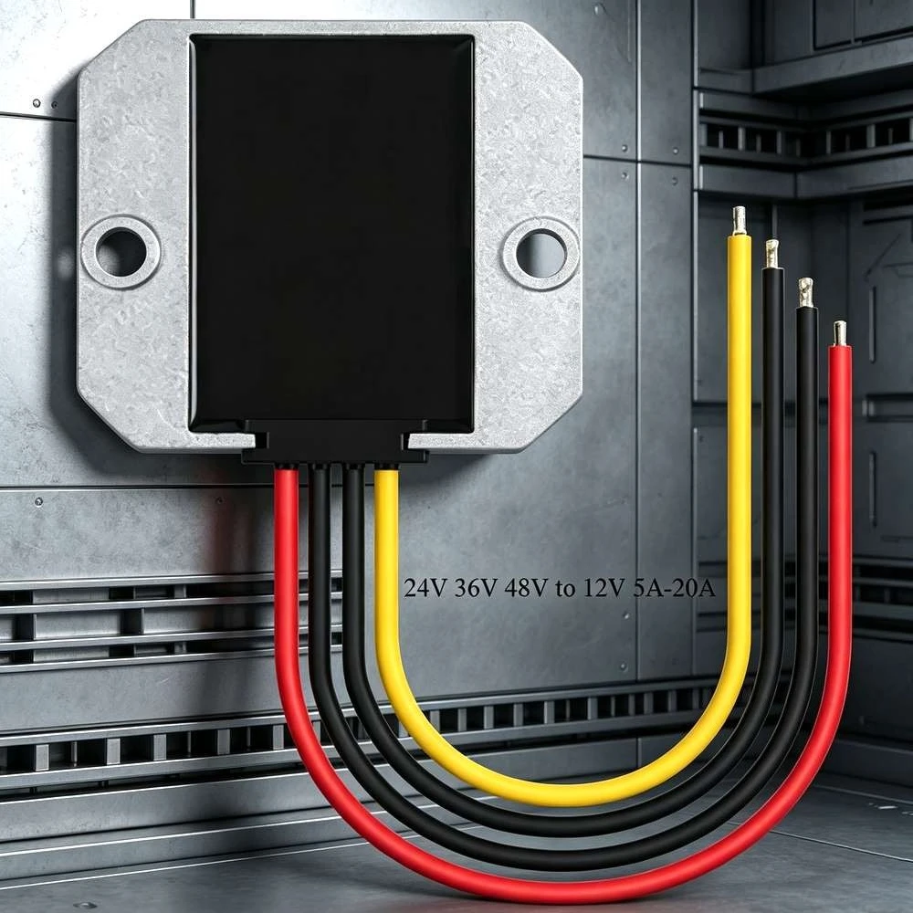 24V/36V/48V to 12V DC Converter 5A-20A Car Step Down Reducer Regulator input 20V-60V Car Step Down CE RoHS Certificated