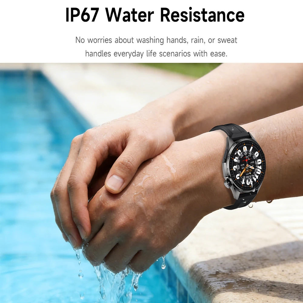 Outdoor GPS Sports Smart Watch GT6 Bluetooth Call Watch AMOLED HD Screen NFC Health Monitoring Heart Rate Smartwatch Android ios