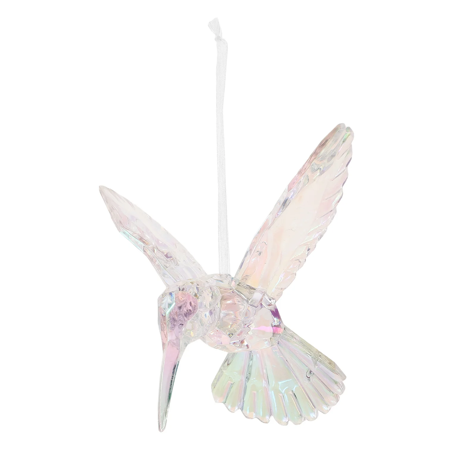 

Transparent Bird Pendant Clear Acrylic Hummingbird naments Decorative Crystal Hanging Christmas Ceiling Figurines