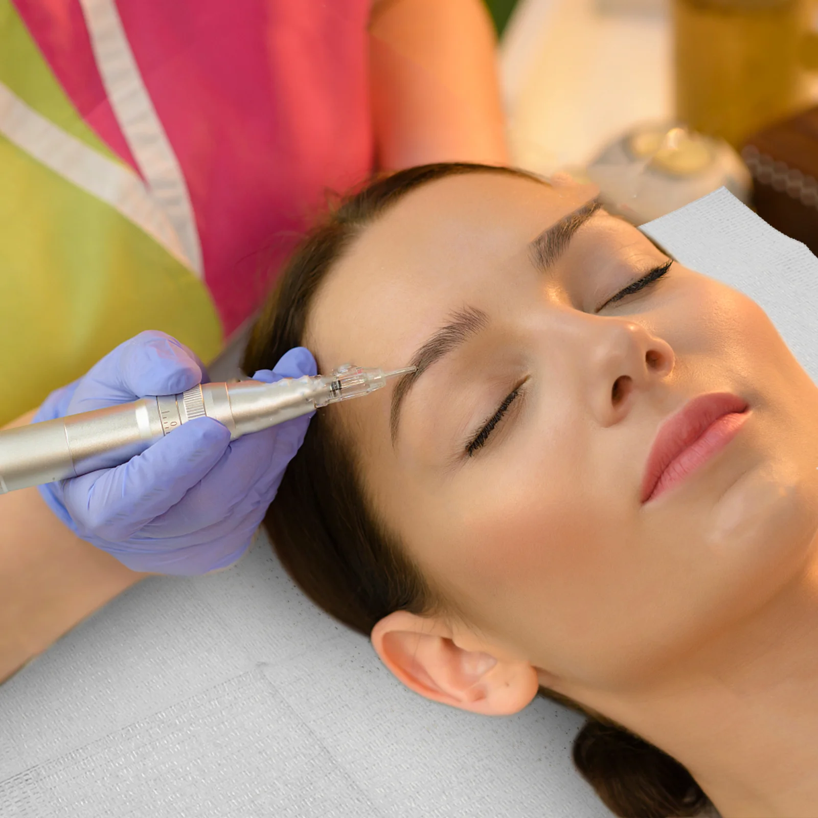 

20Pcs Tattoo Clean Pads Disposable Waterproof Oil-Resistant Composite Film Nail Covers Protective Mat for Tattooing