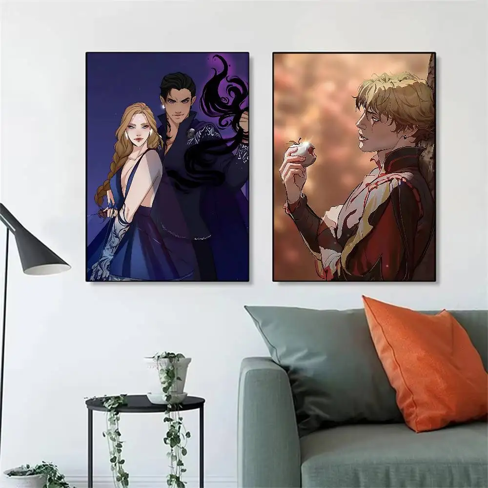 FOR ACOTAR Feyre Good Quality Print and Poster Waterproof Paper Sticker Coffee House Bar Posters Wall Stickers