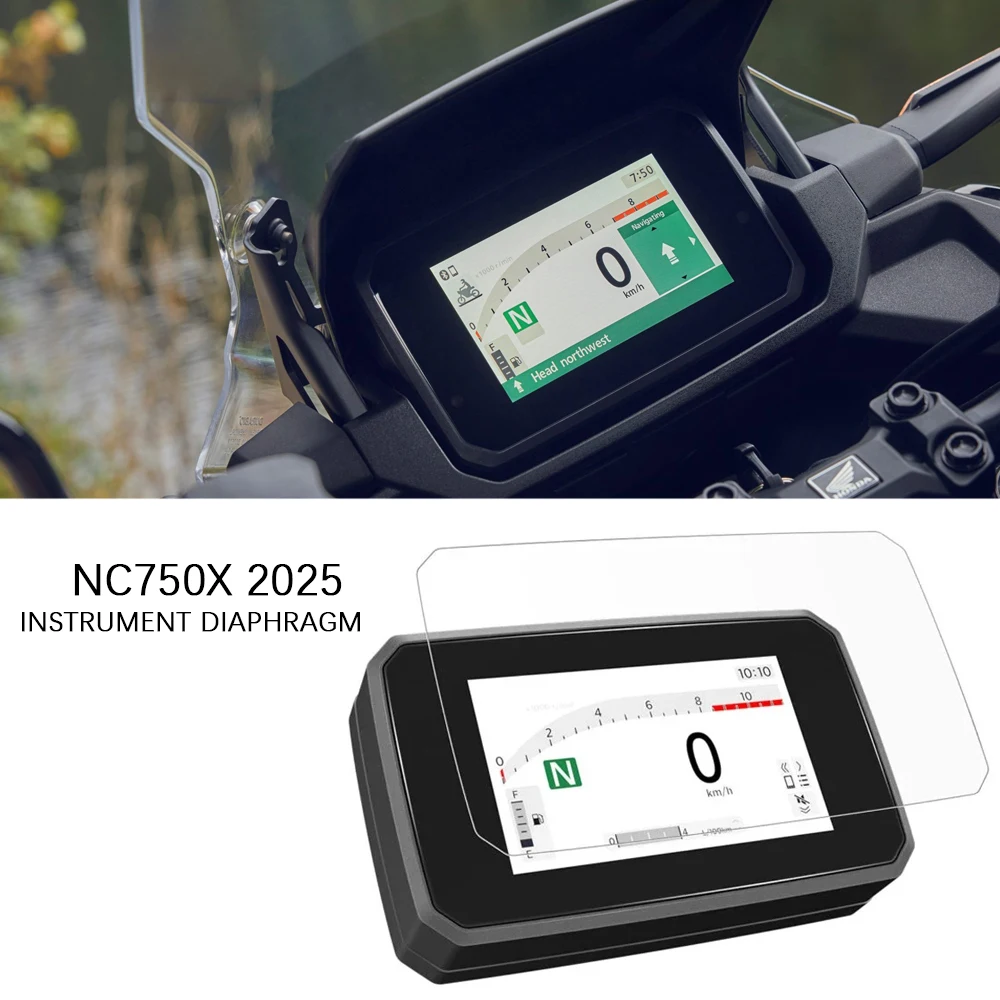 for Honda NC 750X 2025- Accessories For NC750X 2025 Screen protector film Motorcycle Instrument Anti dizziness Film